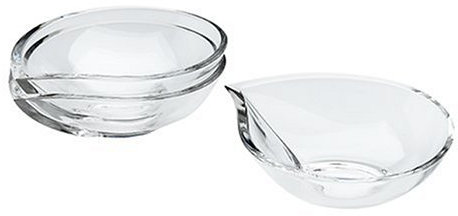 Nachtmann Bloom Clear Crystal 5-1/8-Inch Salad/Fruit Bowls, Set of 3