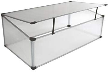 Vitavia Frühbeet FERONIA transparent Klar Klappdeckel Metall 100 cm x 100 cm x 100 cm