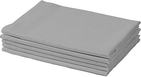Amago - 5er Pack Gläsertücher, 45 x 65 cm - Grau