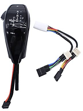 TAKPART LHD Automatischer LED Schaltknauf Schalthebel Nachrüstsatz für E90 E91 E93 E81 E82 E84 E87 E88 E89 (Tiefschwarz