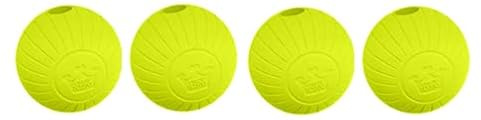 Chew King,Dog 3 Inch Supreme Rubber Balls (4-Pack) for Large Breeds