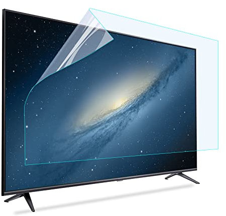 CUNIO Pellicola salvaschermo per TV da 32-75 Pollici Pellicola filtrante Opaca antiriflesso, Blocco UV e Luce Blu, per Samsung, Sony, Sharp, Hisense, LG ECC / 75in 1645x930mm