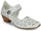 Rieker 43786 Womens Off White Leather A Strap Heeled Court (White, UK Footwear Size System, Adult, Women, Numeric, Medium, 6)
