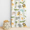 Kinderzimmer Safari Tiere Vorhänge, Baby Junge Mädchen Kinder Wald Dschungel Wald Löwe Elefant bedruckte Vorhänge für Wohnzimmer Schlafzimmer Fenster Vorhänge 2 Panel Sets 107,7 x 160,9 cm