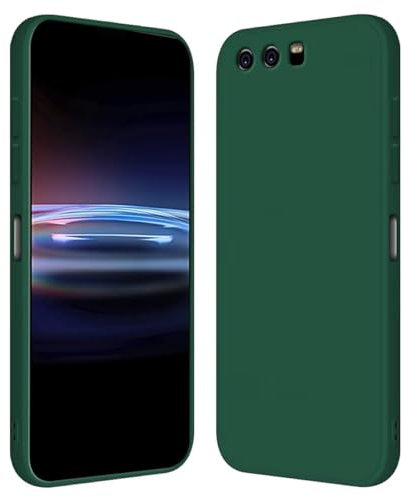 RankOne Custodia per HUAWEI P10 (5.1 Inches) Cover Morbida in Silicone TPU - Verde scuro