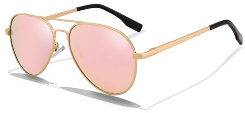 LOJUDI Pilotenbrille Kinder Sonnenbrille Polarisierte Fliegerbrille Coole Verspiegelt mit UV400 Schutz für Jungen MäDchen Teenage 6-18 Jahre