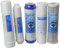 KIT CINQUE CARTUCCE FILTRO KIT FILTRAZIONE ACQUA SEDIMENTI + CARBONI ATTIVI 10 5 μm DEPURATORE SOTTO LAVELLO SISTEMA FILTRO