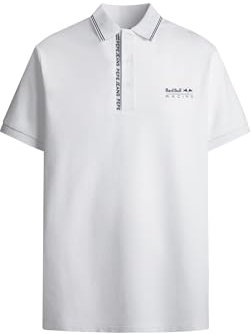 Red Bull Racing X Pepe Jeans Herren RBR Tipped Logo Polo Polo, White (White),