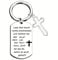 TJUSPIRIT Glücksbringer Schlüsselanhänger Mutmacher Schlüsselanhänger mit Kreuz Anhänger mit inspirierende Text Glücksbringer Prüfung Motivationsgeschenk Aufmunterung Christliches Geschenk(#2)