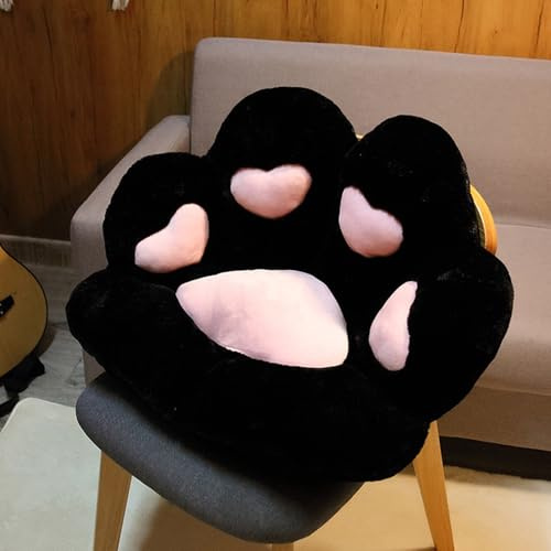 Makamsui Katzenpfotenkissen, bequem, Kawaii-Stuhl, Plüschkissen, Form, faules Kissen für Gamer-Stuhl, weiches flauschiges Kissen, Plüsch, rutschfest, Autositz-Komfort-Pad für Gaming, Büro, Autostühle,