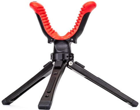 Zeadio Camera Tripod Rest, 2.4-6.6 inch Adjustable Tripod Rest Stand with 360 Degree Rotation V Yoke for All Camera