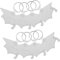 iplusmile 8pcs Sublimation Grad Cap Schlüsselbund Gradkappe Dekorationen Sublimation Schlüsselketten DIY Abschlusskappe Dekorationen