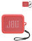Coque de protection en silicone pour haut-parleurs Bluetooth portables JBL GO ESSENTIAL - Résistante aux chocs, à la poussière et à l'eau pour une utilisation sans soucis n'importe où, rouge