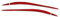 XEBRAD Adesivo for sopracciglia for fari, decorazione for palpebre, copertura rossa con bandiera italiana in fibra di carbonio, for Alfa Romeo, Giulia 15-24 Rifinitura sopracciglia fari
