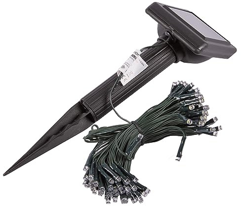 Kingavon 50 LED Solar String Light Set, Black
