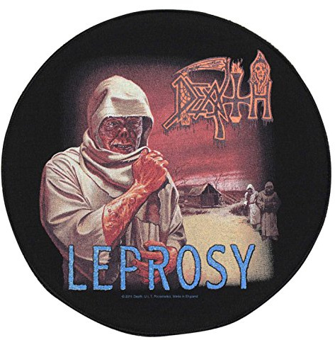 Death Men's Leprosy Back Patch Black