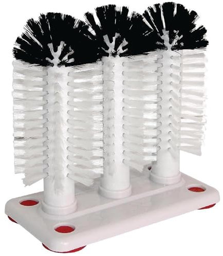 JANTEX 8539 Tridell Glass Washer Cleaner Scrubber Commercial Bar,White, 165X155X100mm