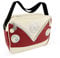 BRISA VW Collection - Volkswagen Schulter-Umhänge-Reise-Tasche-Freizeit-Bag mit VW T1 Bulli Bus Motiv (Bus Front/Rot/Unisex/34cm)