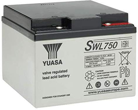 Yuasa - Batteria piombo AGM SWL750 12V 24.4Ah M5 - Unità