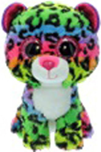 Carletto Ty 37074 - Dotty, Leopard mit Glitzeraugen, Glubschis, Beanie Boos, 24 cm, bunt