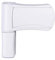 Vitawin Upvc 3D Flag Door Hinge 90mm Long in White