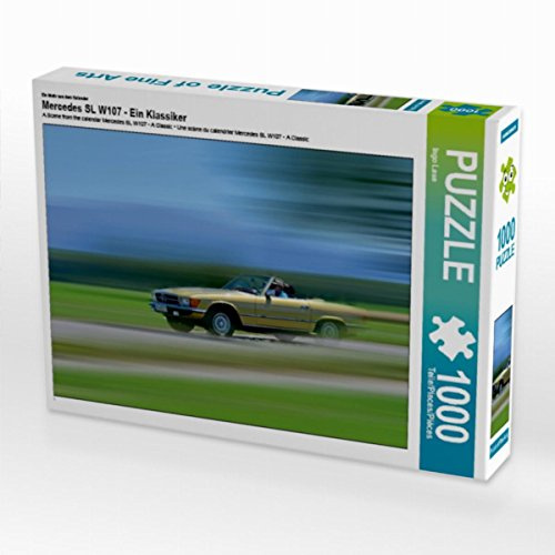 CALVENDO Puzzle EIN Motiv aus dem Kalender Mercedes SL W107 - EIN Klassiker | 1000 Teile Lege-Größe 64 x 48 cm Foto-Puzzle für glückliche Stunden