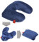 CuddleBug Reisekissen CSUA05 2 in 1 Nackenkissen/Reisenkissen Blau 32x32cm Made with R pet