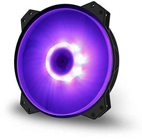 Cooler Master MasterFan MF200R RGB Case Fan 'RGB LED, Silent Cooling Technology, 200mm' R4-200R-08FC-R1
