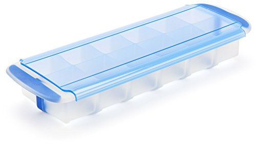 GoodCook 20513 Cube Covered Ice Tray, Plastic, Blue