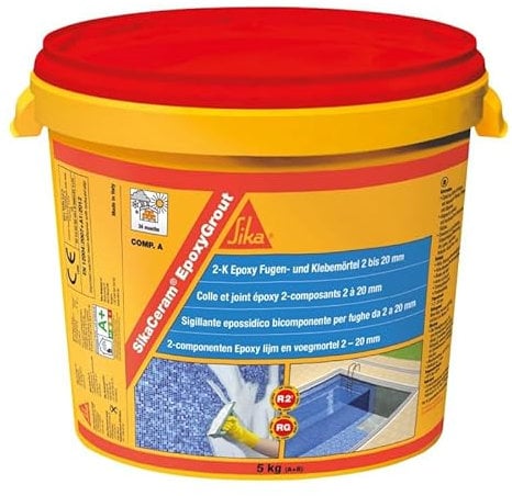 SikaCeram EpoxyGrout - Mortero epóxico para juntas de 2 a 20 mm - Sika - 2 kg, Noche