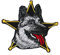 Aufnäher Patches Sheriff Schäferhund Gr. ca. 7 x 6,7 cm 01636