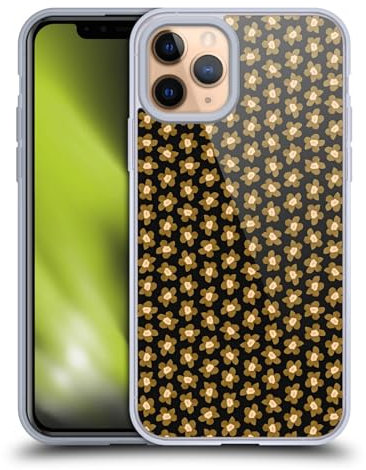 Head Case Designs Officially Licensed Ninola Black Gold Floral Gel Case [Military Grade Protection] Compatible with Apple iPhone 11 Pro and Compatible with MagSafe