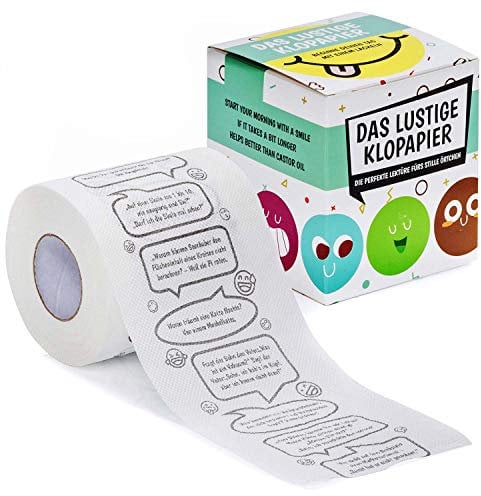Witze Klopapier Fun WC Toilettenpapier mit den besten schlechten Witzen aller Zeiten; Zum Lachen auf dem Örtchen!; Deutsche Edition
