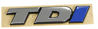 Volkswagen 7D0853675CHCE - Logo per portellone posteriore, cromato/blu