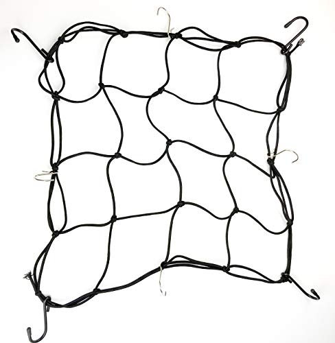 Elastisches Ranknetz für Wachstumszelt in der Größe 1,3 x 0,4 m und mehr, mit 8 Stahlhaken, 16 Wachstumsräume, 10,2 cm Maschen (40 x 40 cm)