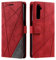 SONWO Coque pour Realme 6 / Realme Narzo/Realme 6S, Etui en Cuir PU Portefeuille Housse Fermeture Magnétique und Flip pour Realme 6 / Realme Narzo/Realme 6S, avec Fermeture Magnétique, Rouge