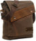 Sechunk Canvas Schultertaschen Crossbody Taschen Messenger Bags Geldbörse für Männer Frauen, Kaffee