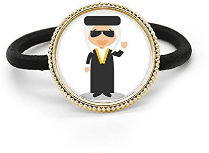 Serre-tête en métal argenté avec lunettes de soleil et bandeau en caoutchouc