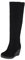 LLDG Damen Overknee Stiefel mode Wildleder Schneestiefel Plüsch Faltbare Kniehohe Langschaft Schlupfstiefel mit Keilabsatz übers Knie Warme Gefüttert Winterstiefel Knöchel Stiefel, Schwarz, 40 EU