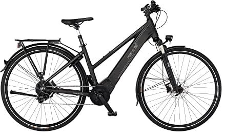 Fischer E-Bike Trekking, VIATOR 6.0i Elektrofahrrad für Damen, RH 44 cm, Mittelmotor 90 Nm, 36 V Akku im Rahmen, Graphit metallic matt, 28 Zoll