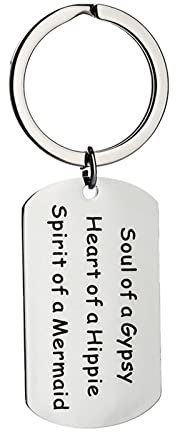 BCughia Schlusselanheger, Schlüsselanhänger Damen Günstig Rostfreier Stahl 22X22Mm Schlüsselanhänge mit Gravur Tag für Weihnachten