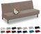 Lydevo Sofabezug ohne Armlehnen 3 Sitzer Sofabettüberzug Stretch Armlehne Sofabettüberzug Sofabezug Armlos Clic Clac Elastisch Couchbezug Futon für Klappcouch ohne Armlehnen，Jacquard#Kamel