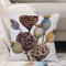 Kissenbezug 45x45 cm,Blumenstrauß Samen chinesische natürliche Opium Symbol Mohnblumen Pod ,Outdoor Kissen Kissenbezüge Kissenhülle Sofa Kissen dekokissen Zierkissen für Wohnzimmer Garten deko draußen