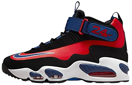 Nike Mens Air Griffey Max 1 Shoes, Black/Deep Royal Blue, 9 UK