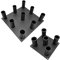 Fashion Thirsty Olympic Barbell Rack, Floor Mounted Barbell Holders, Weight Bar Holder, Barbell Storage Rack, Barbell Bracket, Hold 5 Bars, Fitness Display Rack, Gym Accessories, Steel Load Bearing
