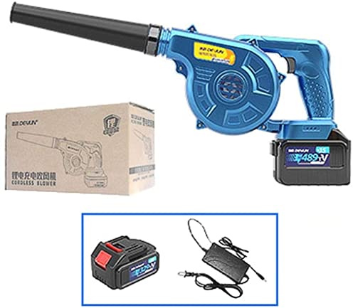 2-in-1 Electric Leaf Blower Cordless Blower and Vacuum Cleaner for Clean Pet Hair Cars Furniture Workshops Various Corners etc Standard 48900mah-battery2 (Standard 42900mah) (Standard 48900mah)