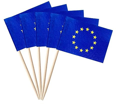 stidsds 100pcs National Zahnstocher Flagge C (EU)