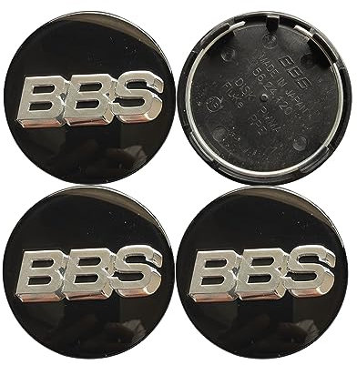 VeroCh 4 Stück Auto Radnabenabdeckung Mit Logo,Für BBS,63mm ABS Wheel Caps Ersatzteil Wasserdicht Staubdicht Rostschutzzubehör,D