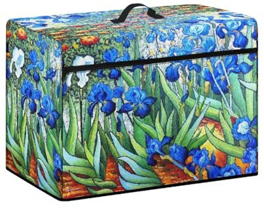 Psesaysky Iris Nähmaschinen-Abdeckung, Staubschutz, leicht, langlebig, Schutzhülle für Nähmaschine, um sauber und sicher zu halten, einfache Reinigung, Heimdekoration