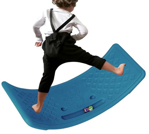 TROONZ -Rocker Wackeln | Rutschfestes, kurviges Balance-Schaukelbrett,Haushaltssportspielzeug für Kinder, Kinder, mit Einer Tragfähigkeit von bis zu 25 kg